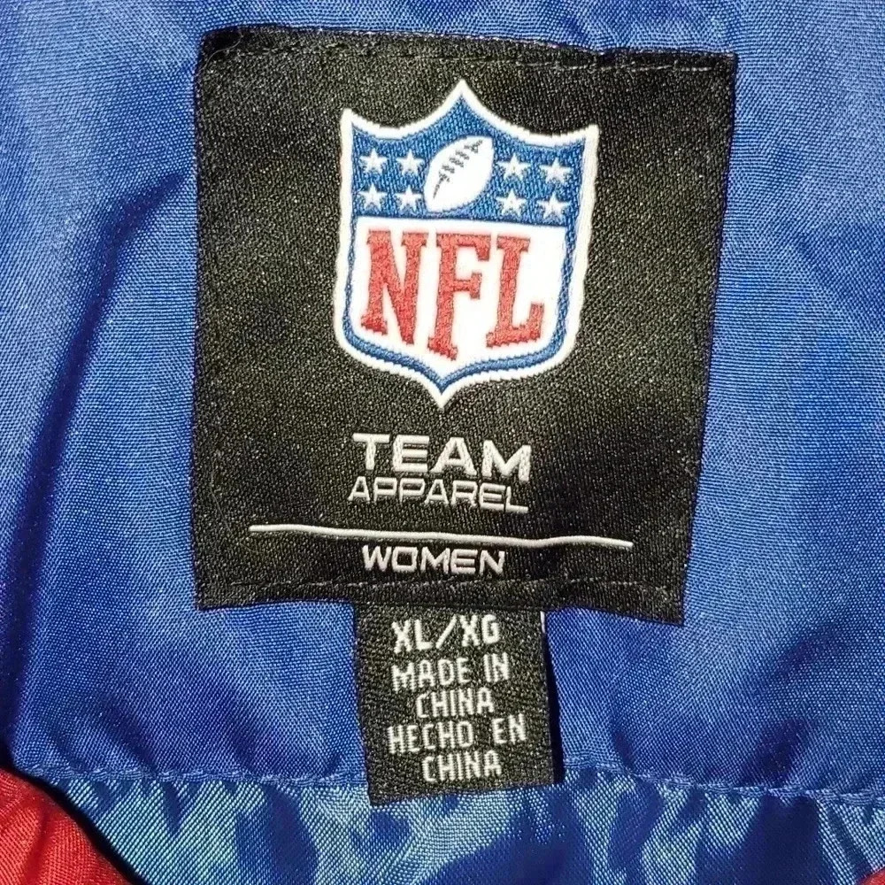 NFL Team Apparel New York Giants Quilted Coat Women's Size XL - Picture 2 of 15
